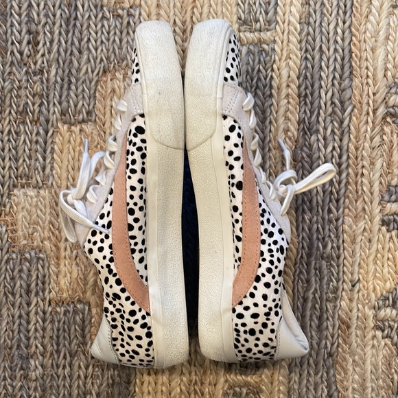 Madewell White and Pink Polka Dot Sneakers - Picture 4 of 8